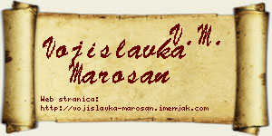 Vojislavka Marošan vizit kartica